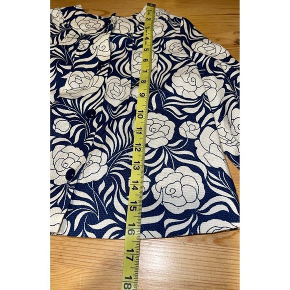 Janie and Jack Blue Floral Jacket Parisian Chic 2011 Line Girls Size 4-5T - Picture 6 of 8